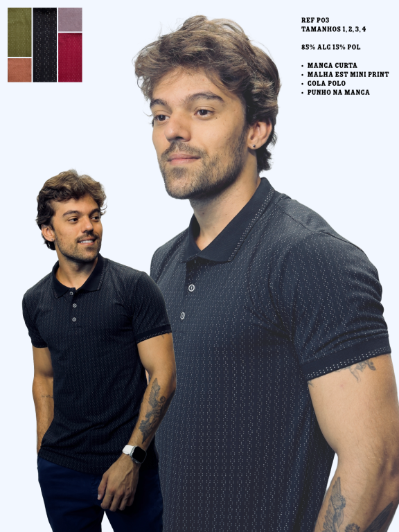 CAMISA GOLA POLO MASCULINA