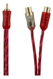 CABO Y RCA 1 MACHO X 2 FEMEA CRISTAL MATTE (E-TECH) ET-RCA 08