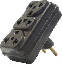 ADAPTADOR TRIPOLAR BENJAMIM 10A SEM ABA PRETO (CX-A002)