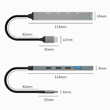 HUB USB/USB-C X 3 USB-C 2 USB 3.0 (ADS-809)