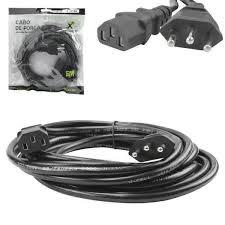 CABO AC TRIPOLAR 5MT PARA FONTE ATX 0.75MM (INMETRO) XC-CF-06