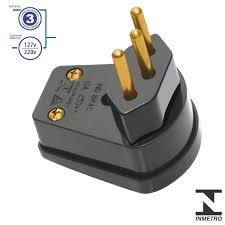 PLUG MACHO 90G C/PRENSA CABO 2+T 20A PRETO (CX-307/2)