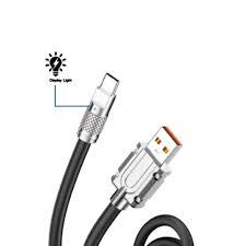 CABO USB X TIPO-C TURBO 6A 1MT X-CELL (XC-CD-118) CONECTOR BLINDADO