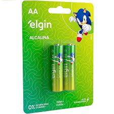 PILHA ALCALINA AA CARTELA COM 2 ELGIN