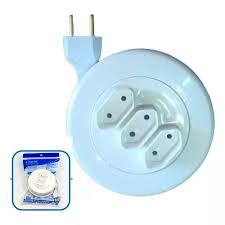 EXTENSAO ELETRICA REDONDA PL BRANCO 10A 3MT (CX-5003/Z) COMPOLUX