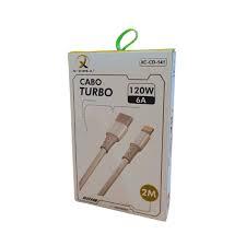 CABO USB X IPHONE 1MT TURBO 6A 120W X-CELL (XC-CD-141)