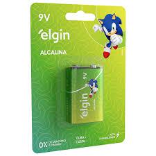 PILHA BATERIA 9V ALCALINA ELGIN