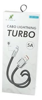 CABO USB X IPHONE TURBO 1MT X-CELL (XC-CD-119) CONECTOR BLINDADO