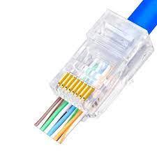 CONECTOR RJ45 CAT5/CAT6 VAZADO CX100PÇ EXBOM (CONT-RJ45V100)
