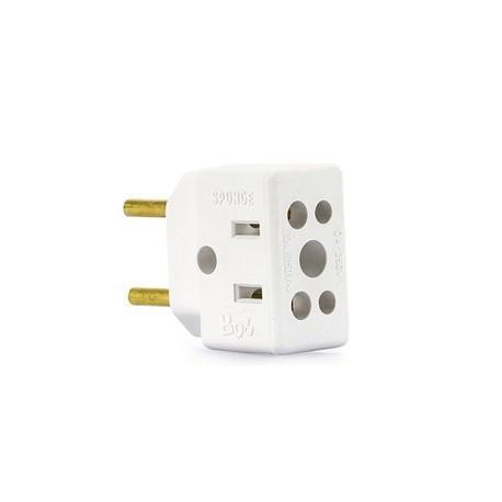 PINO ADAPTADOR - BOB TÊ - 10A/20A 250VOLTS - BIPOLAR