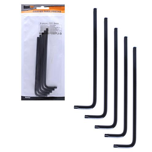 CHAVE TORX PRETA T27 5PÇC BFH2902