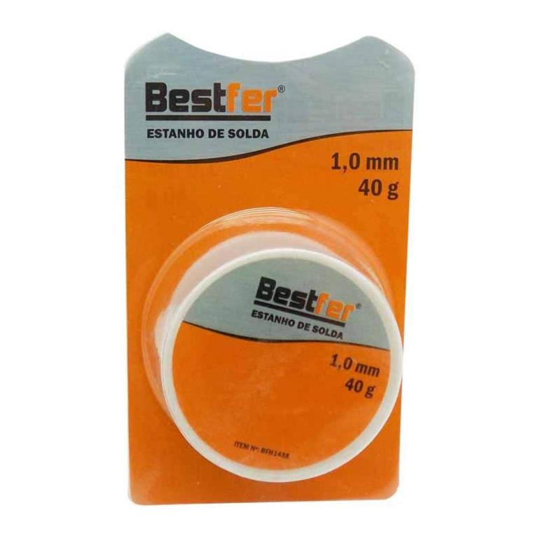 ESTANHO PARA SOLDA 1MM 40G BFH1438