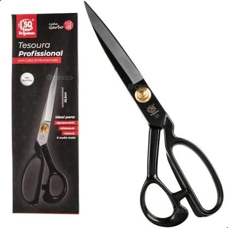 TESOURA PROFISSIONAL INOX 25,5CM REGULAGEM EMB SQ3493