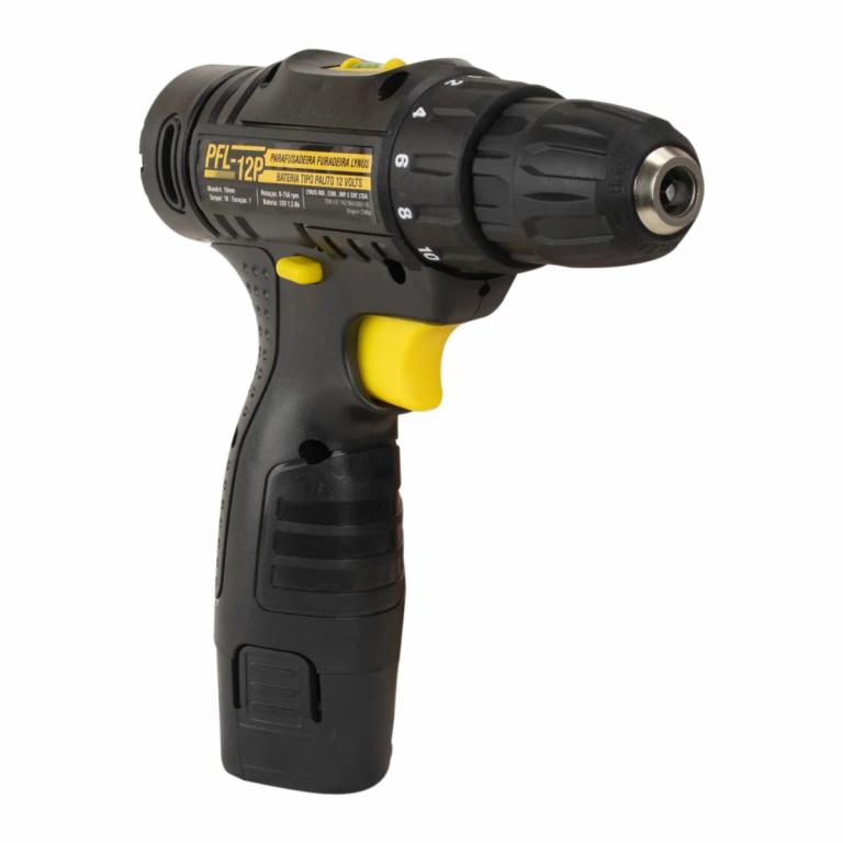PARAFUSADEIRA E FURADEIRA A BATERIA 12V BIVOLT ARO739