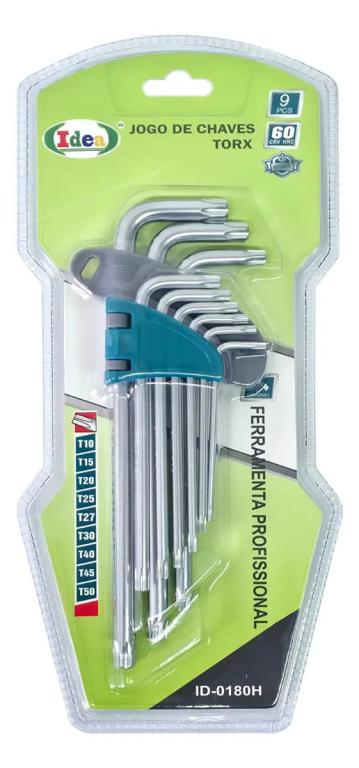 JOGO DE CHAVES TORX ID-0180H