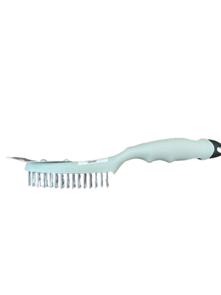 ESCOVA DE ACO - CABO DE PLASTICO COM RASPADEIRA ID-6759E