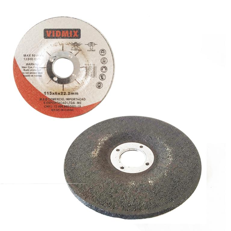 DISCO PARA DESBASTE - 4,5" - VIDMIX - 5PÇS