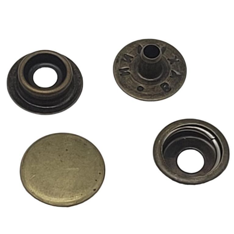 BOTAO PRESS/100 FER BAX 200-100-2 OURO VELHO CX C/ 200 UNIDADES