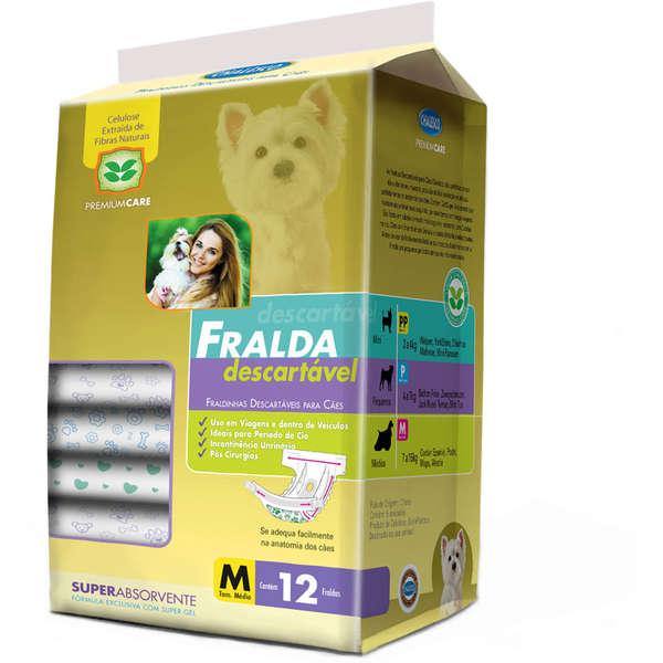 FRALDA DESCARTAVEL FEMEA MEDIA 12UND
