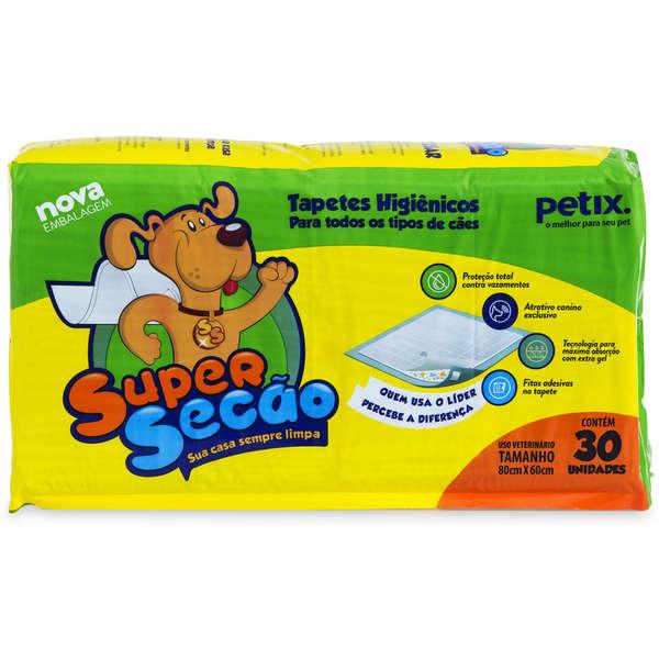 TAPETE HIGIENICO SUPER SECAO 30UN 80X60CM