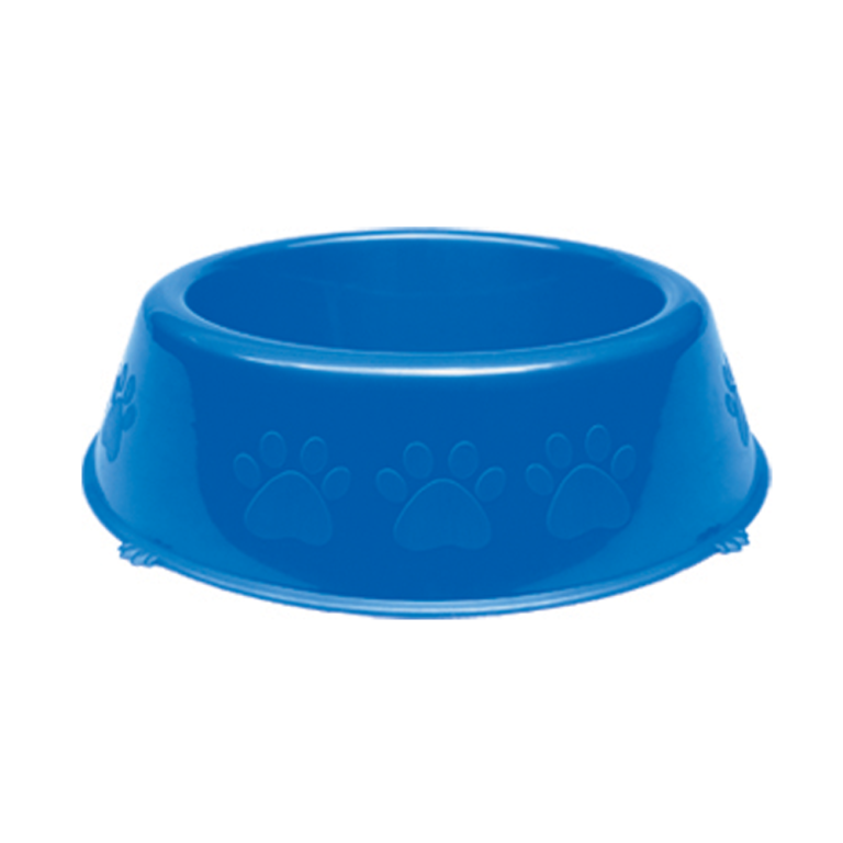 COMEDOURO PLASTICO PEQUENO AZUL 600ML