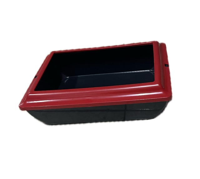 BANDEJA HIGIENICA BLACK COM ABA VERMELHO PARA GATOS A12XL35XC47CM