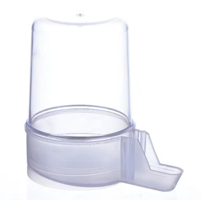 BEBEDOURO PASSARO TRANSPARENTE 300ML MALHA LARGA 1UND