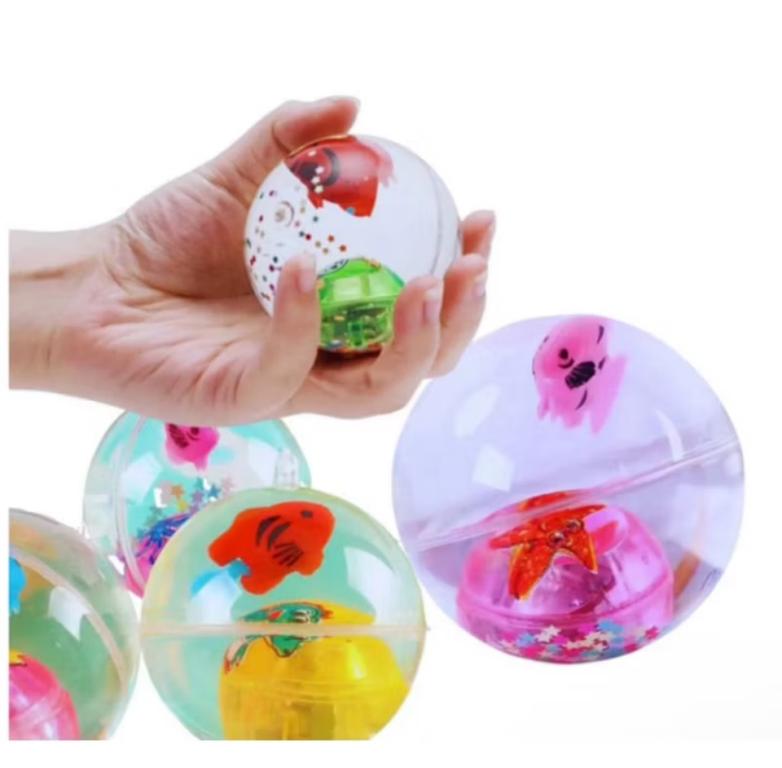 BOLA FUNDO MAR C ANIMAIS 6CM