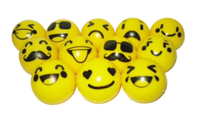 BOLA VINIL MINI EMOJI 55MM 1UND
