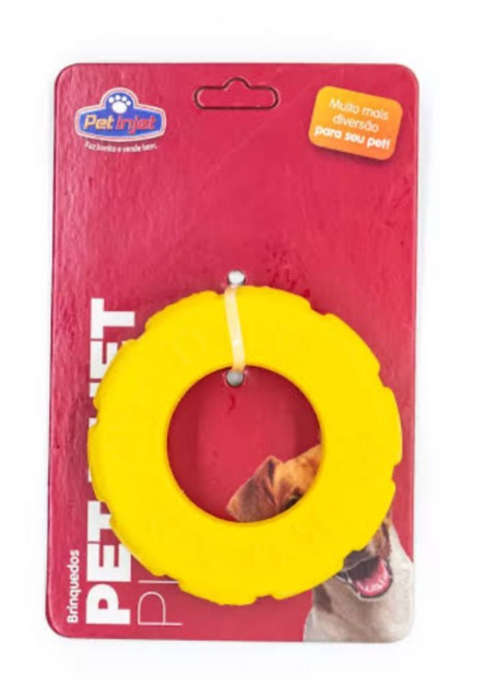 BRINQEDO PNEU AMARELO MACICO PET INJET