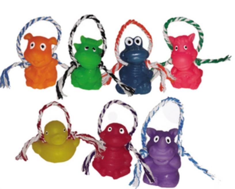 BRINQUEDO ANIMAIS MINI BABY CORDA 1 UND