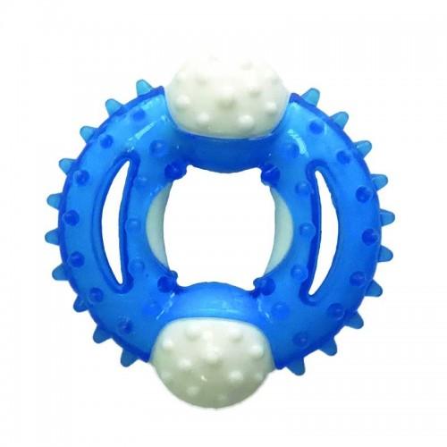 BRINQUEDO ARGOLA MACICA CRAVO SILICONADO COLORS