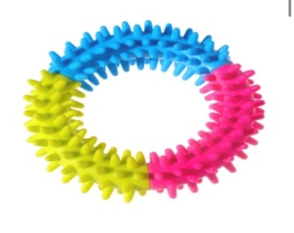 BRINQUEDO BORRACHA ARCO COLORIDO CRAVO 1UND