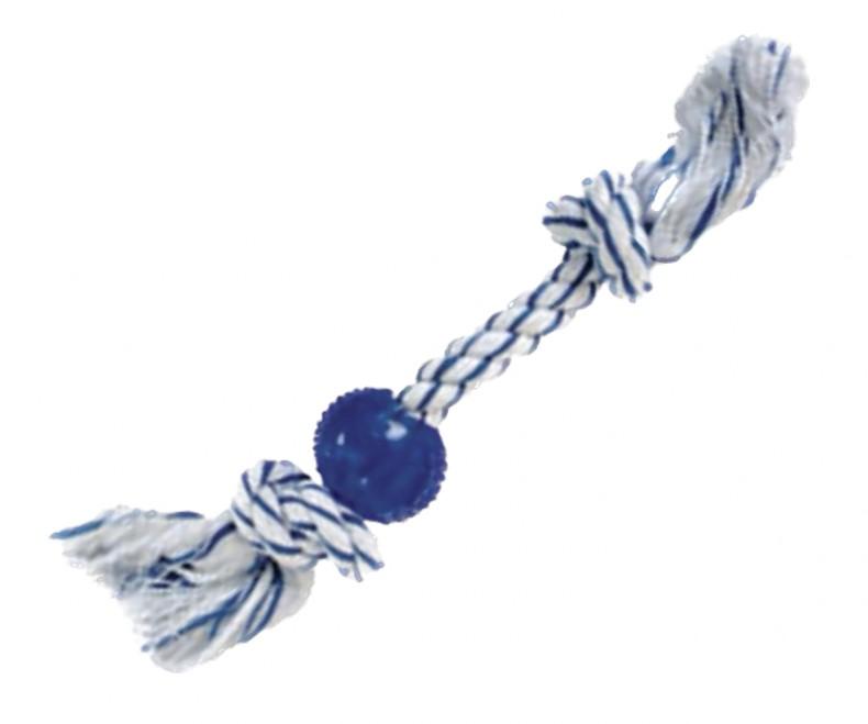 BRINQUEDO CORDA DENTAL BOLA AZUL DOG038AZ