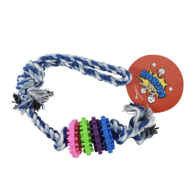 BRINQUEDO CORDA RODINHAS MORDEDOR 1UND