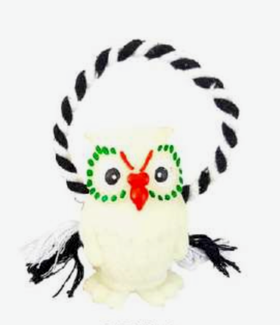 BRINQUEDO CORUJA FOSFORECENTE COM CORDA