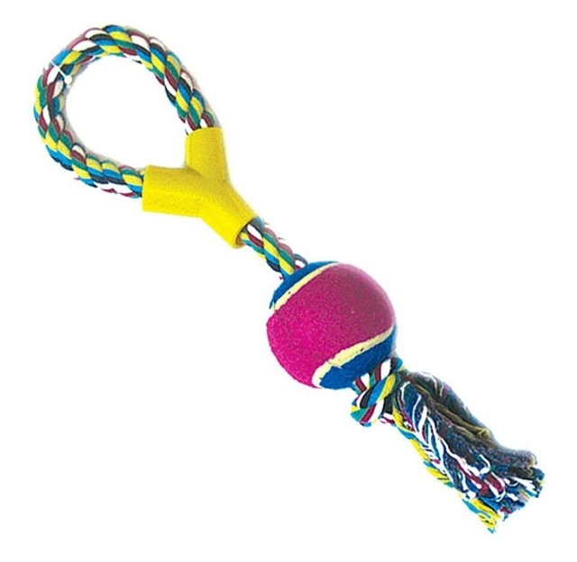 BRINQUEDO FORCA BOLA TENIS CORDA 21CM 1UND
