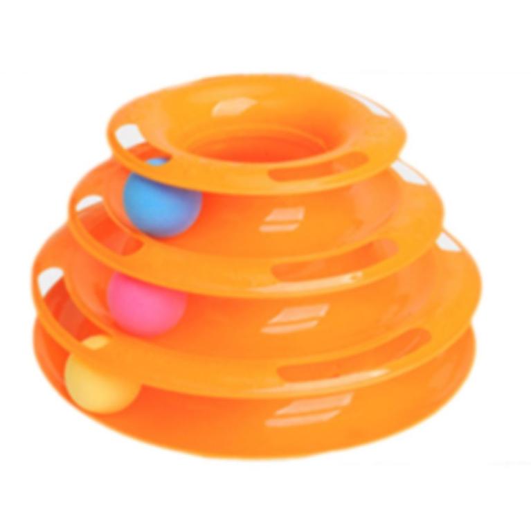 BRINQUEDO GATO TORRE 3 BOLA TOWER OF TRACKS MEU PET