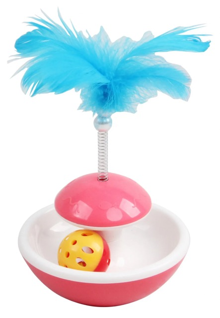 BRINQUEDO GATO TUMBLER COM PENA