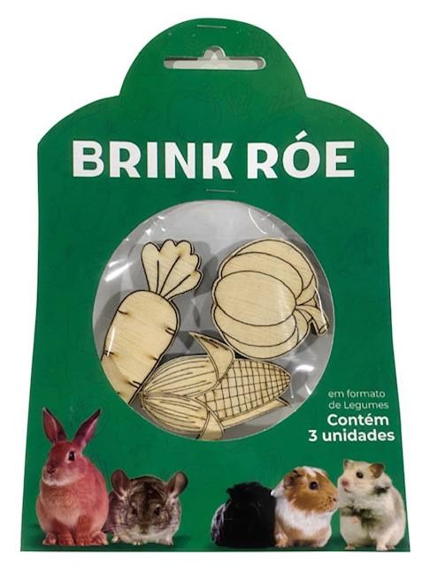 BRINQUEDO MADEIRA LEDGUMES ROEDORES 3 UND