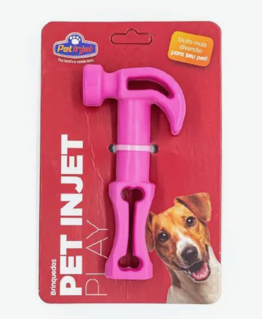 BRINQUEDO MARTELO MACICO ROSA