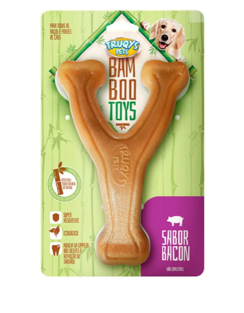 BRINQUEDO OSSO BAMBOO FORQUILHA PEQUENO TRUQYS