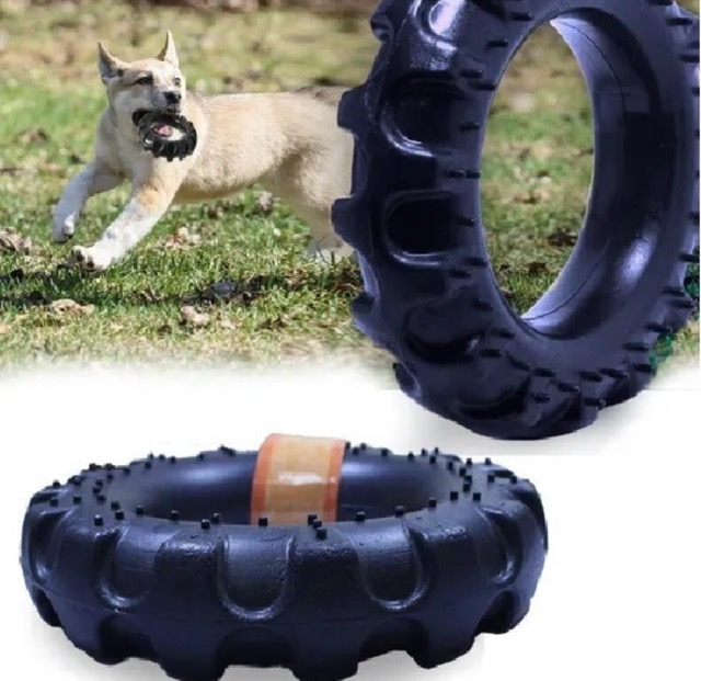 BRINQUEDO PNEU MACICO PRETO GRANDE 145MM 1UND