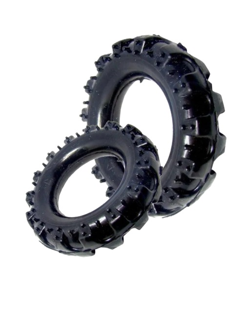 BRINQUEDO PNEU MACICO PRETO MEDIO 125MM 1UND