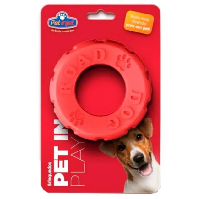 BRINQUEDO PNEU VERMELHO MACICO 1UND