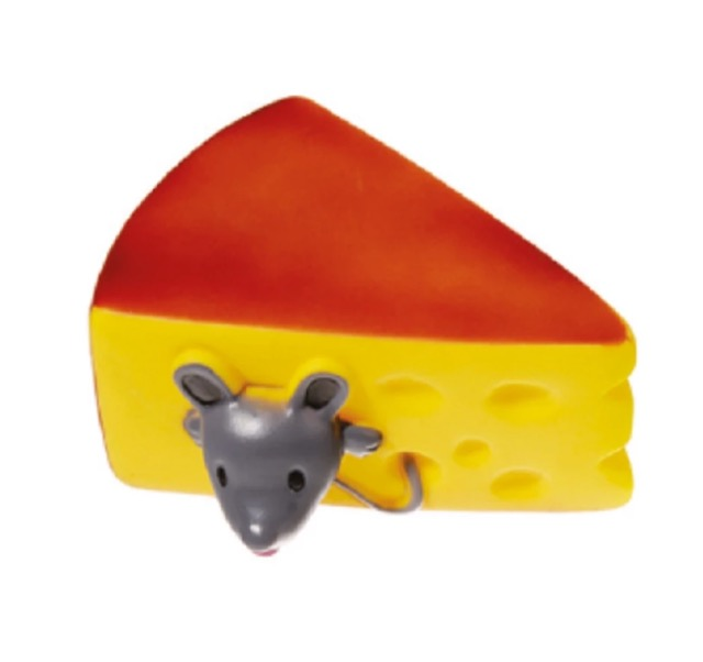 BRINQUEDO QUEIJO COM RATO VINIL DOG300