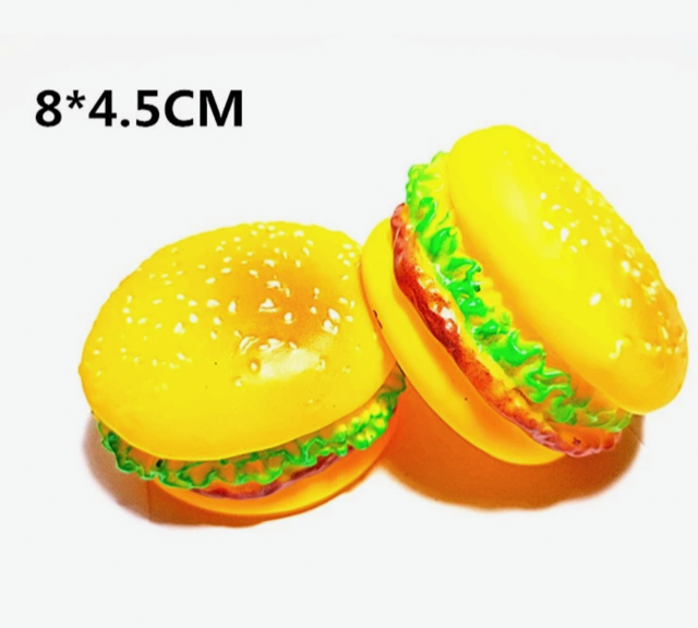 BRINQUIEDO HAMBURGUER VINIL 1UND