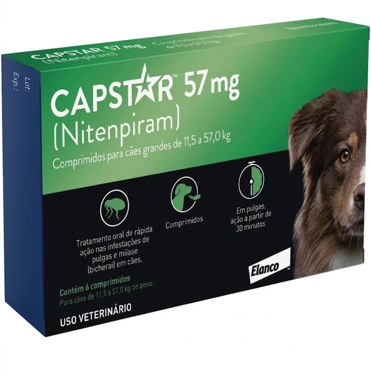CAPSTAR 57 MG 6 COMP (+ 11,4 KG)