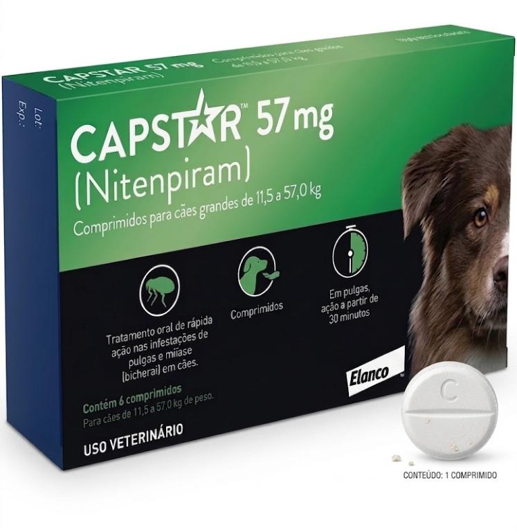 CAPSTAR 57 MG CADA COMPR (+ 11,4 KG)