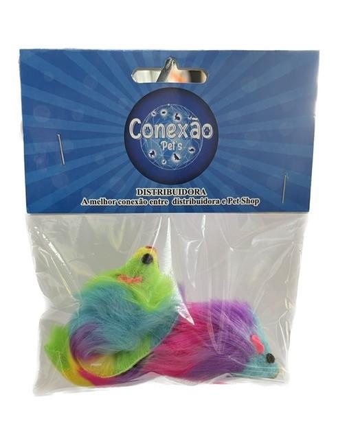 CARTELA RATINHO PELUCIA COLORIDO 2 UNIDADES